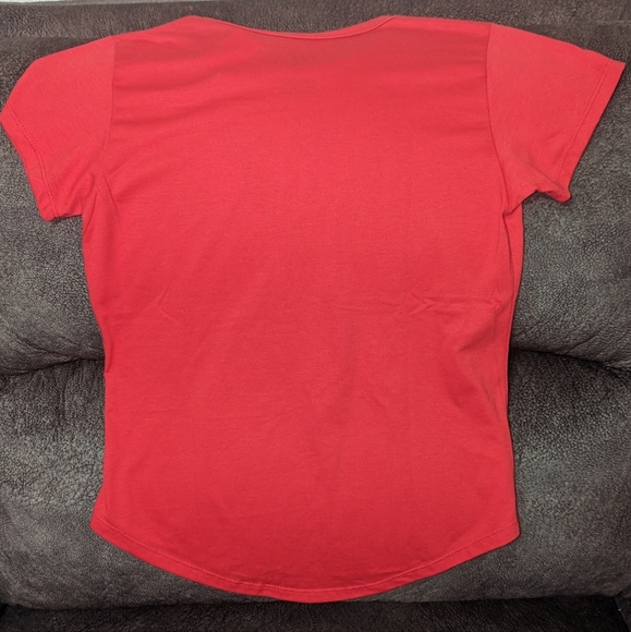 NWT - red, short sleeve,Wine is my Valentine t-shirt- women's size large - Picture 4 of 4